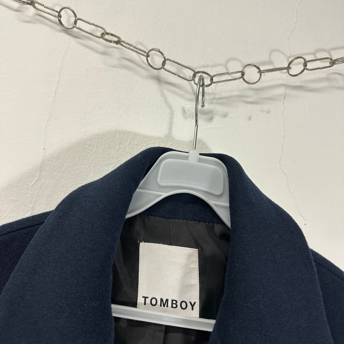 우먼FREE 스튜디오톰보이 네이비 울 더블코트 상품이미지4