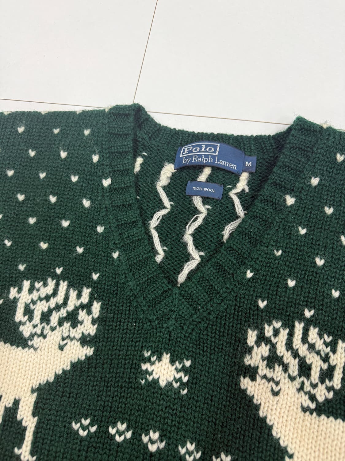 폴로 랄프로렌 크리스마스 울니트 M사이즈 상품이미지2