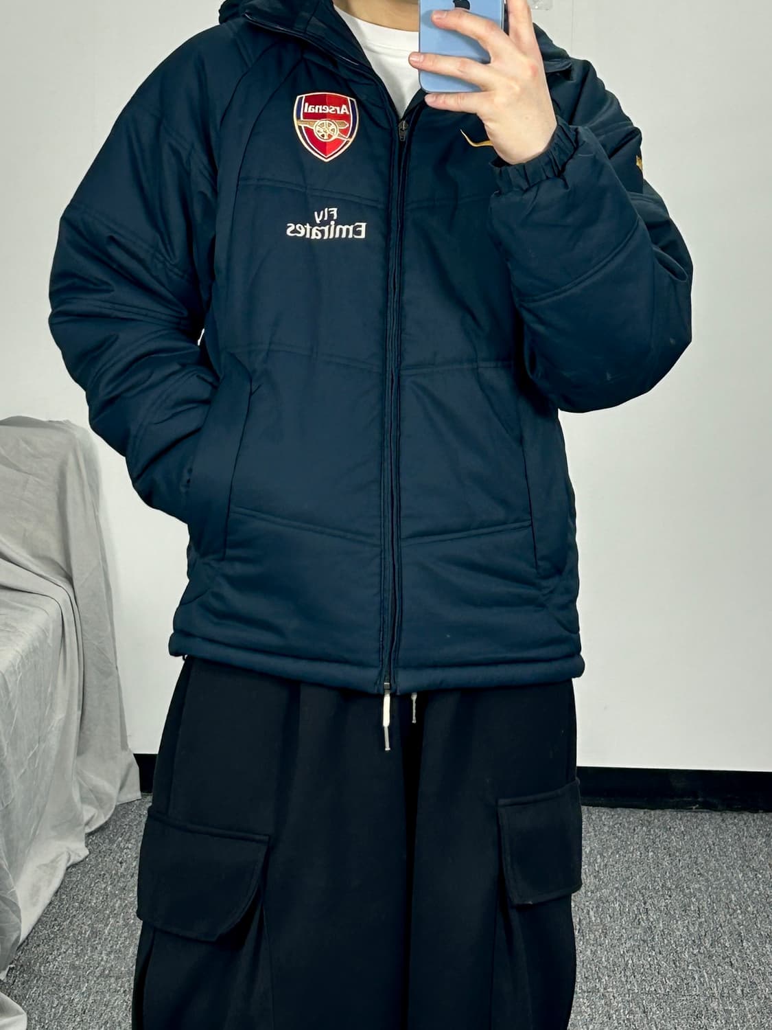 나이키 아스날 네이비 누빔 점퍼 S  상품이미지2