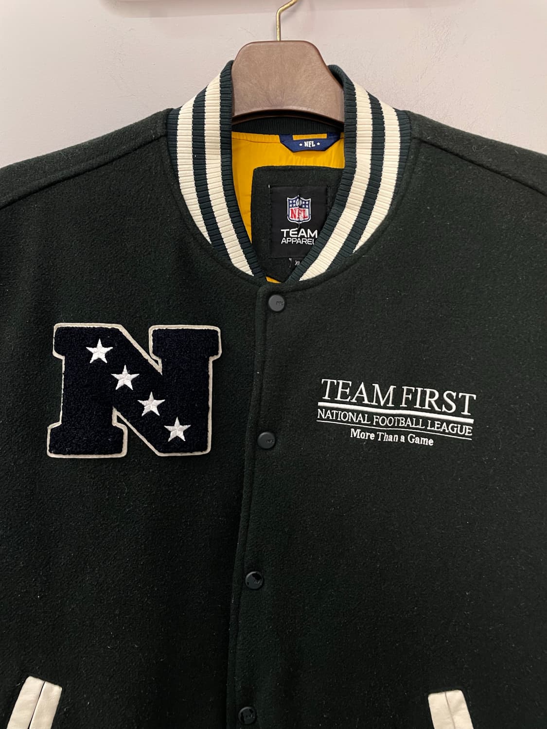 NFL 울 모직 레더 스타디움 바시티 자켓 H1560 상품이미지4