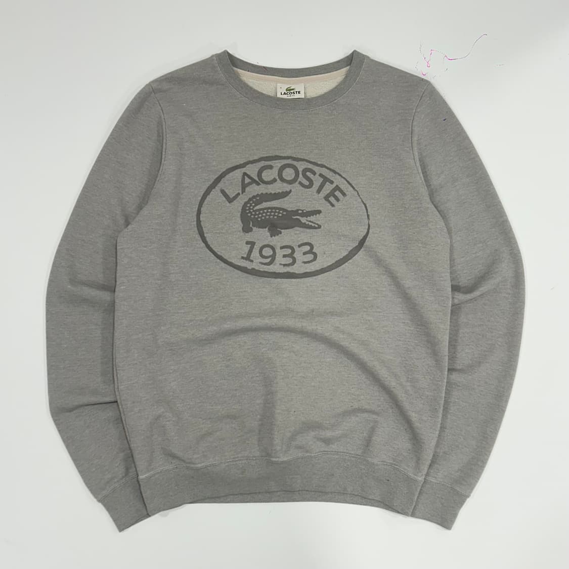 Lacoste 라코스테 1933로고 그레이 맨투맨 상품이미지3