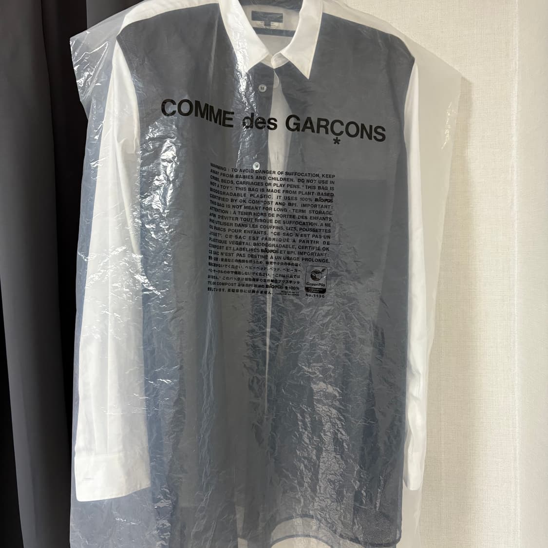꼼데가르송 옴므플러스 / 25SS 튤 셔츠 / L 상품이미지5