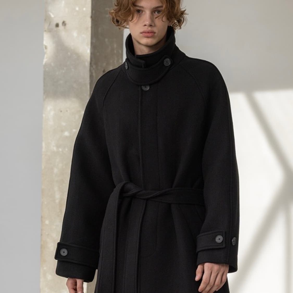 (2) 데꼬로소 트리움 발마칸 울 로브 코트 상품이미지3