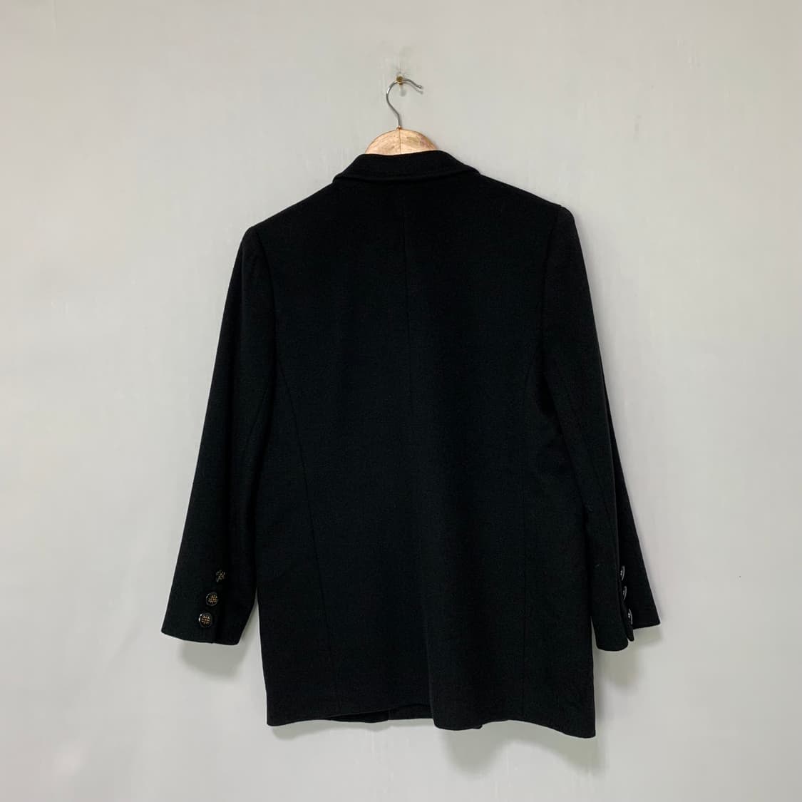 jpn 일본 빈티지 Lolian 블랙 더블 버튼 자켓 캐시미어 100% 상품이미지9