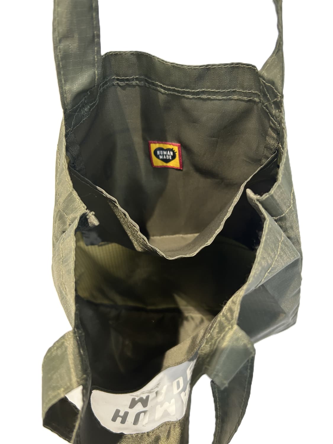 휴먼 메이드 하트 로고 토트백 올리브 드랩 상품이미지5