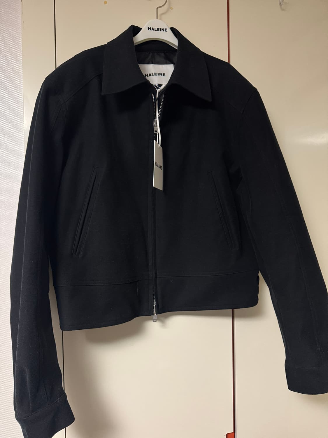 (새상품) 알렌느 3D 몰스킨 숏자켓 블랙 상품이미지7