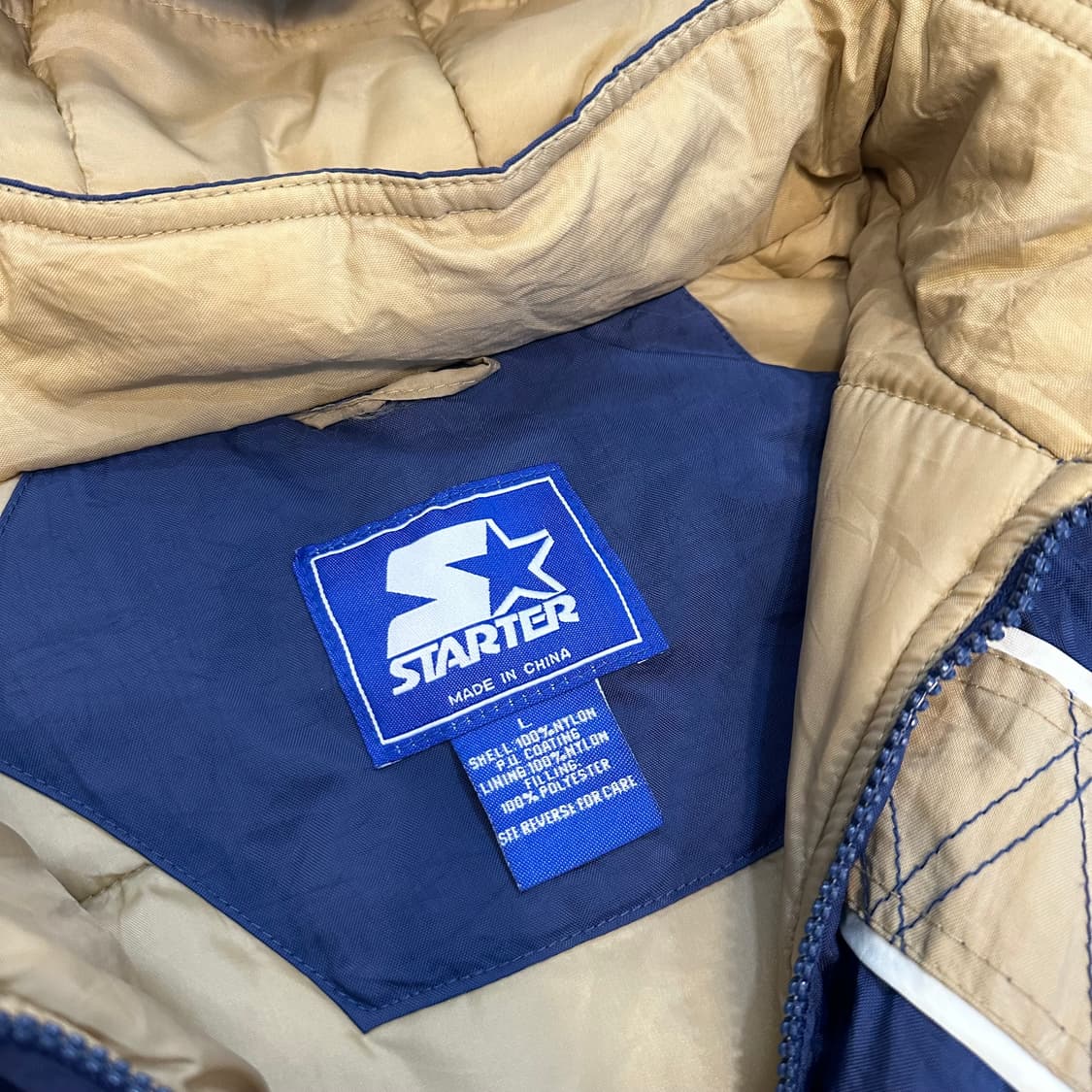 스타터 90s 노트르담 아이리쉬 후드 아노락 점퍼L 상품이미지3