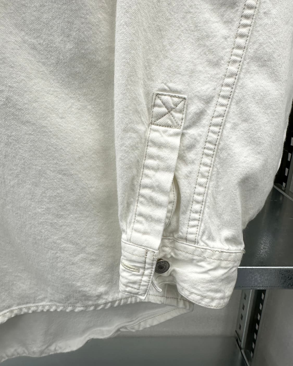 (L~XL)90'S 리바이스 화이트 데님셔츠-M2378 상품이미지6