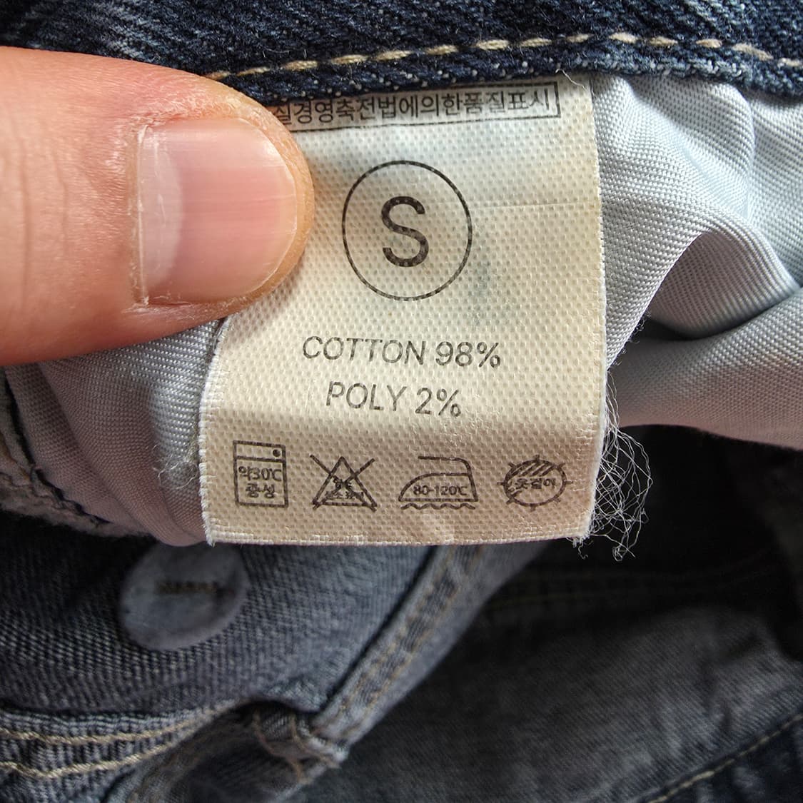 (S)여성 빈티지 워싱 와이드 데님 팬츠  상품이미지5