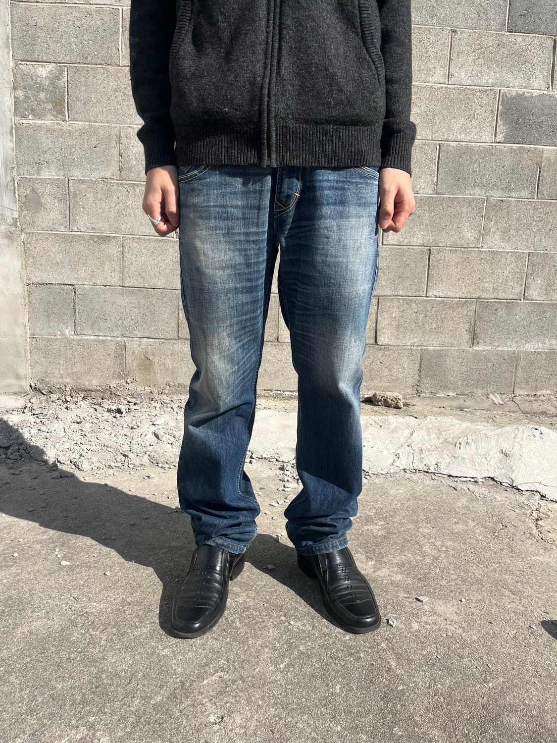 Levi's 504 진청 데님 팬츠 상품이미지3