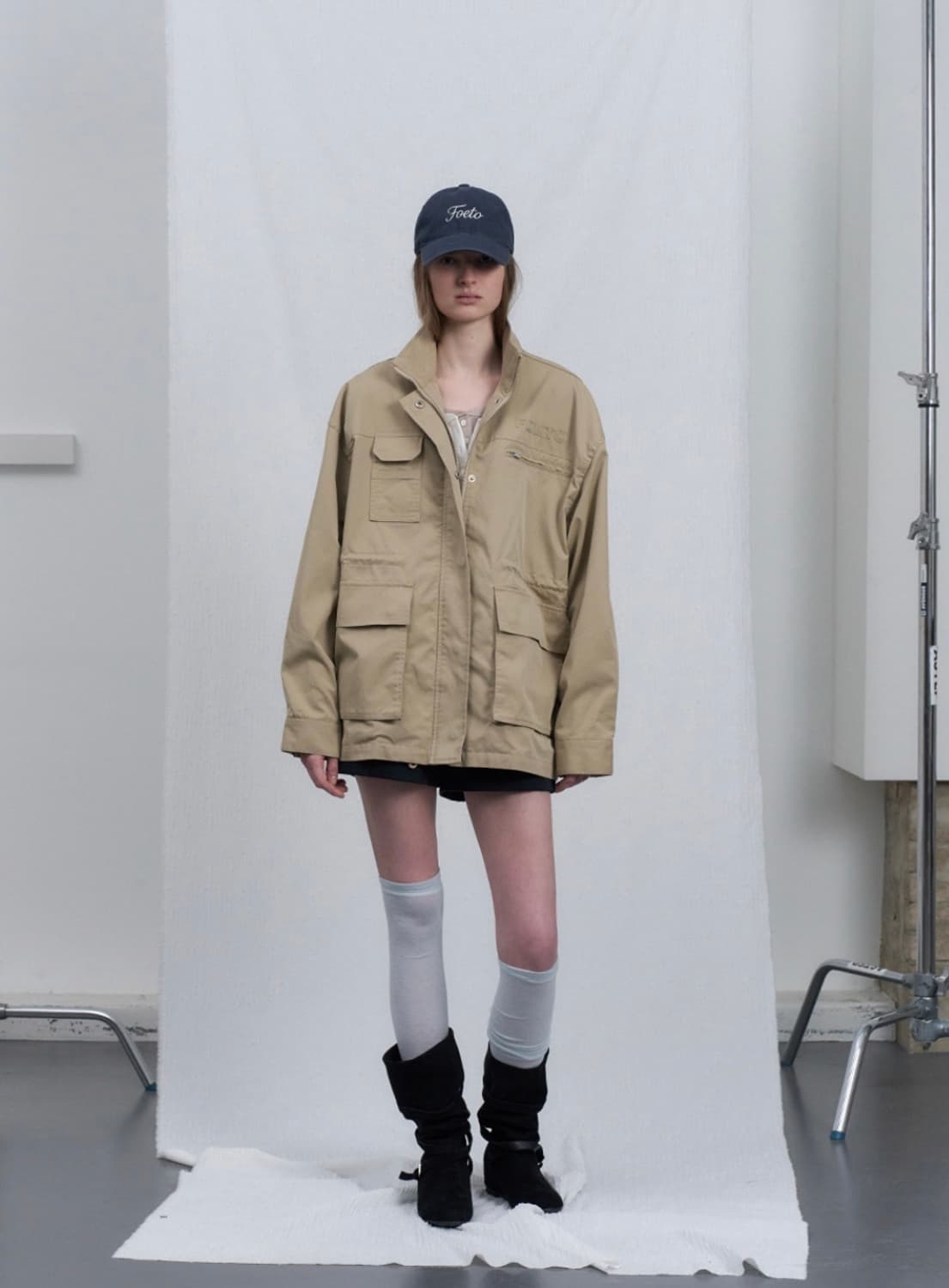  Active cotton work jacket-beige 상품이미지2