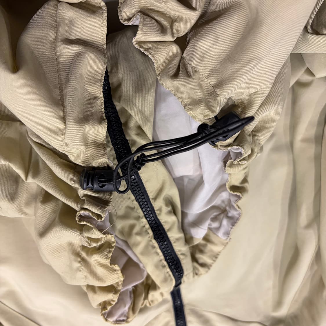 [100] 올드 나이키 빅로고 바람막이 후드 자켓 베이지 C43 상품이미지7