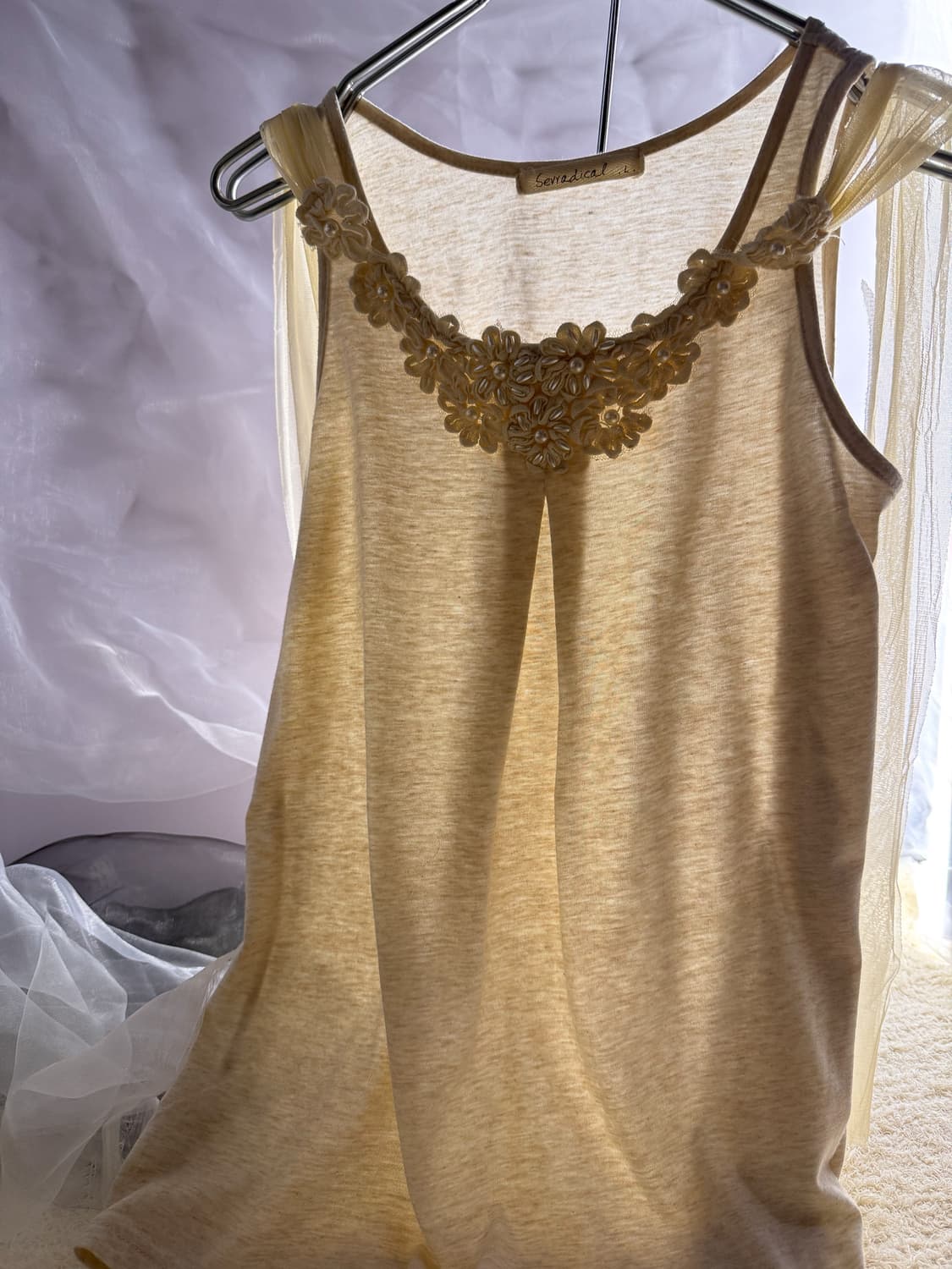 Pearl Corsage Sleeveless 0120 상품이미지1
