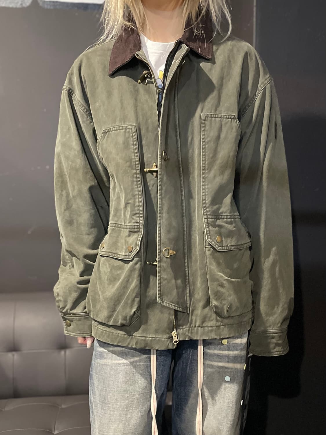펜필드 카키 워크 자켓 상품이미지1