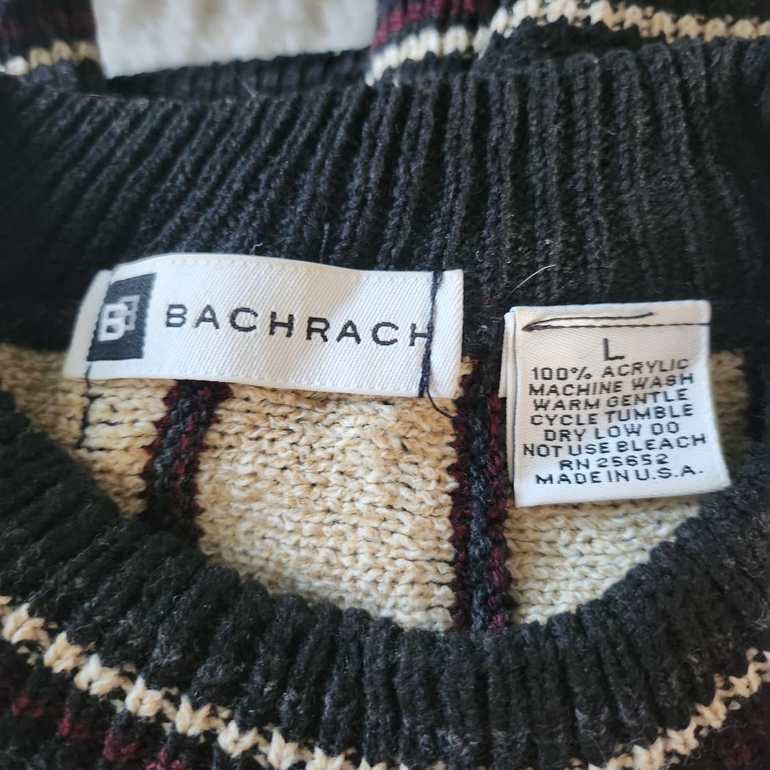 Bachrach 빈티지 케이블 니트 남여공용 상품이미지7