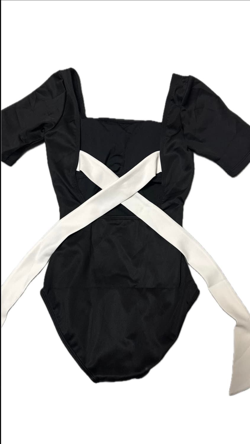 (엔믹스 배이 착용) 솔티플라워 프린세스 백 리본 모노키니 수영복 상품이미지6