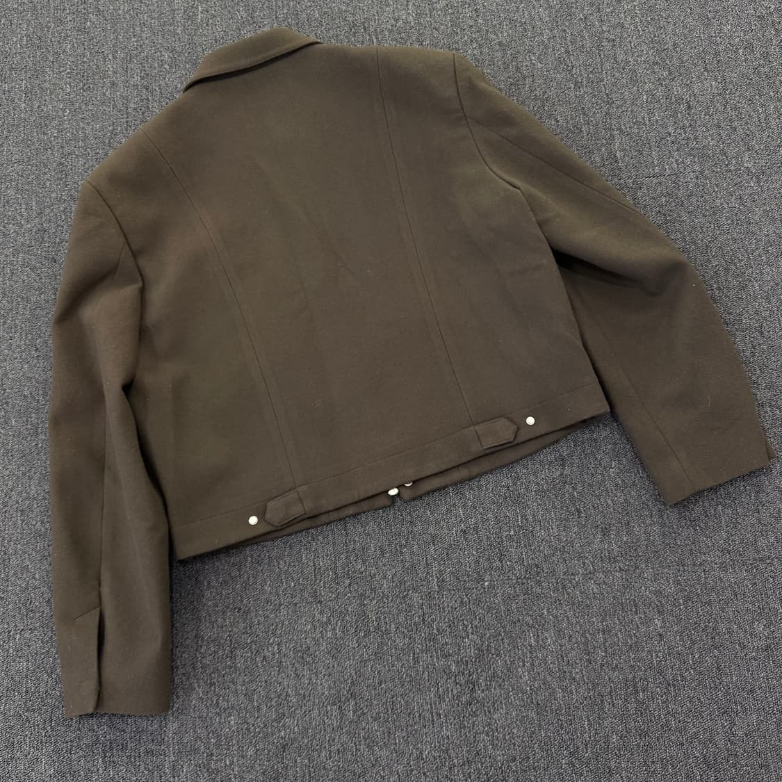 TonyWack 토니웩 버진 울 크롭 블루종 자켓 상품이미지7