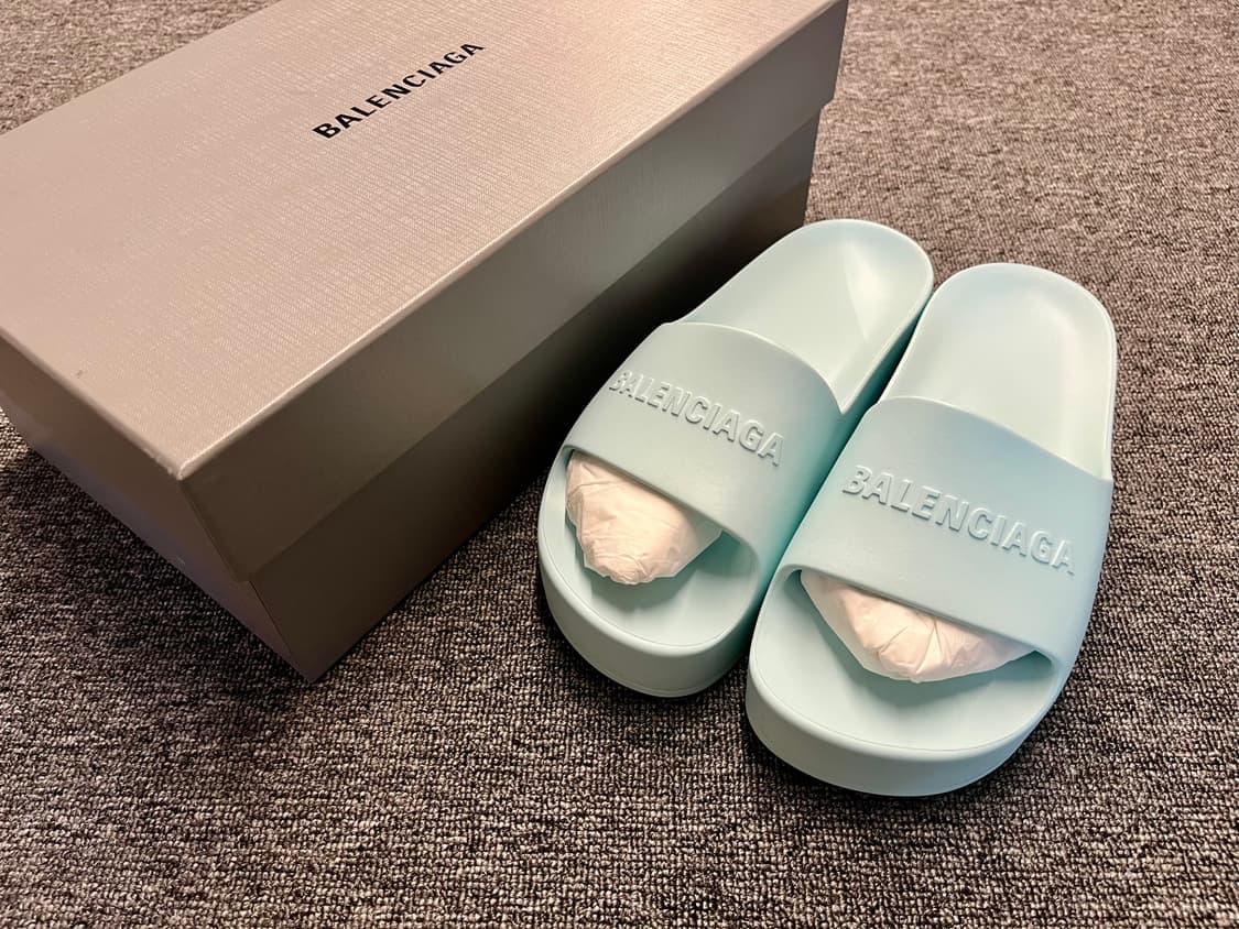 발렌시아가 청키 슬라이드 민트컬러 새제품 38  상품이미지1