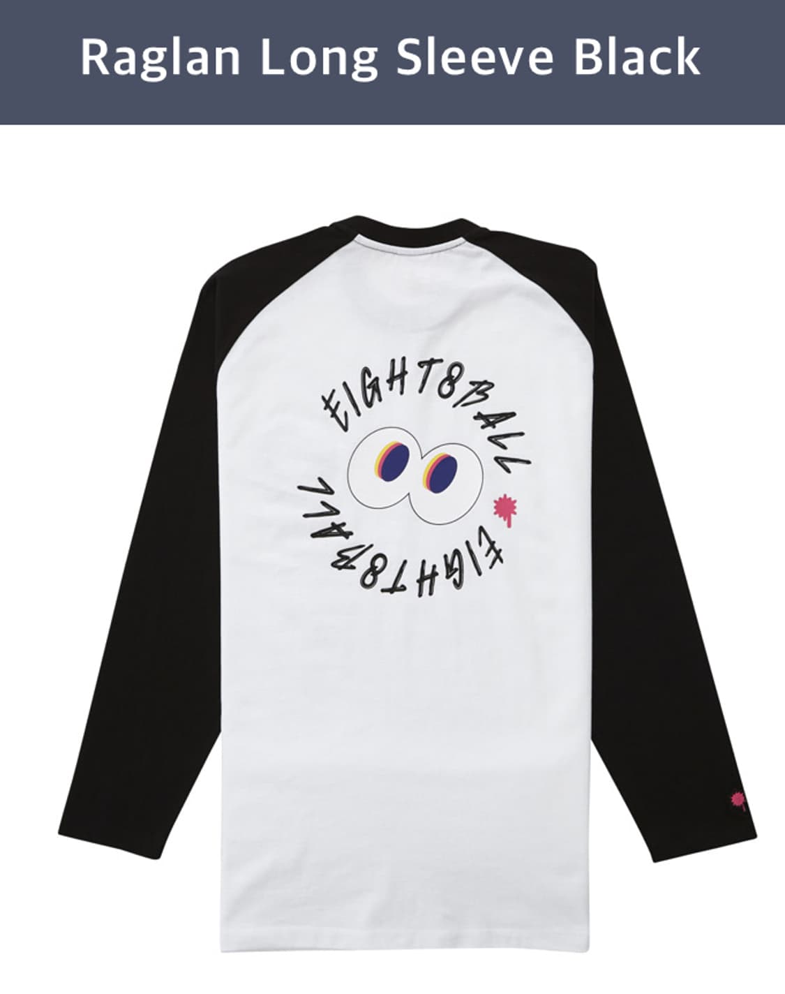 (새제품)Eight8ball 에잇팔볼 래글런 롱 슬리브 티셔츠 M(100 상품이미지2