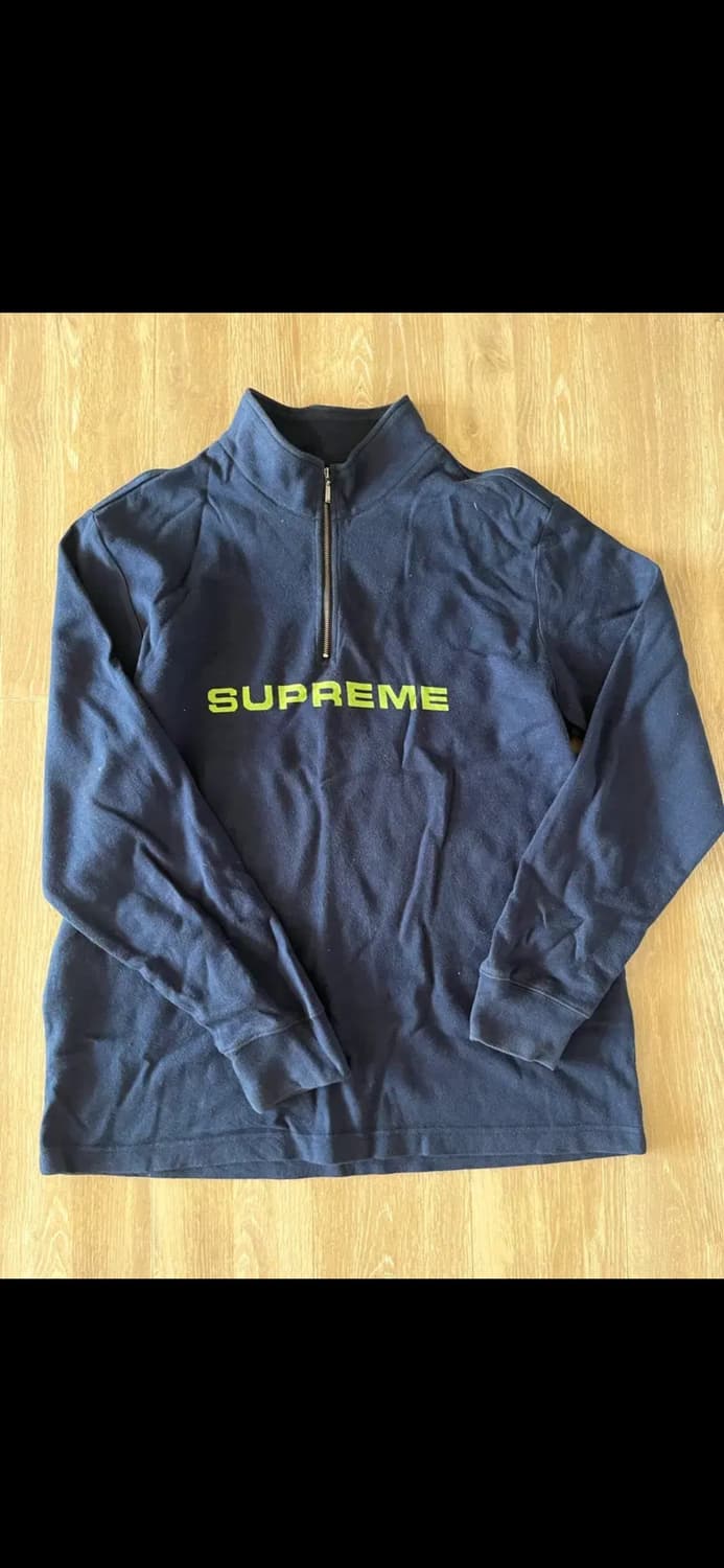 슈프림 자카드 하프집업 상품이미지1