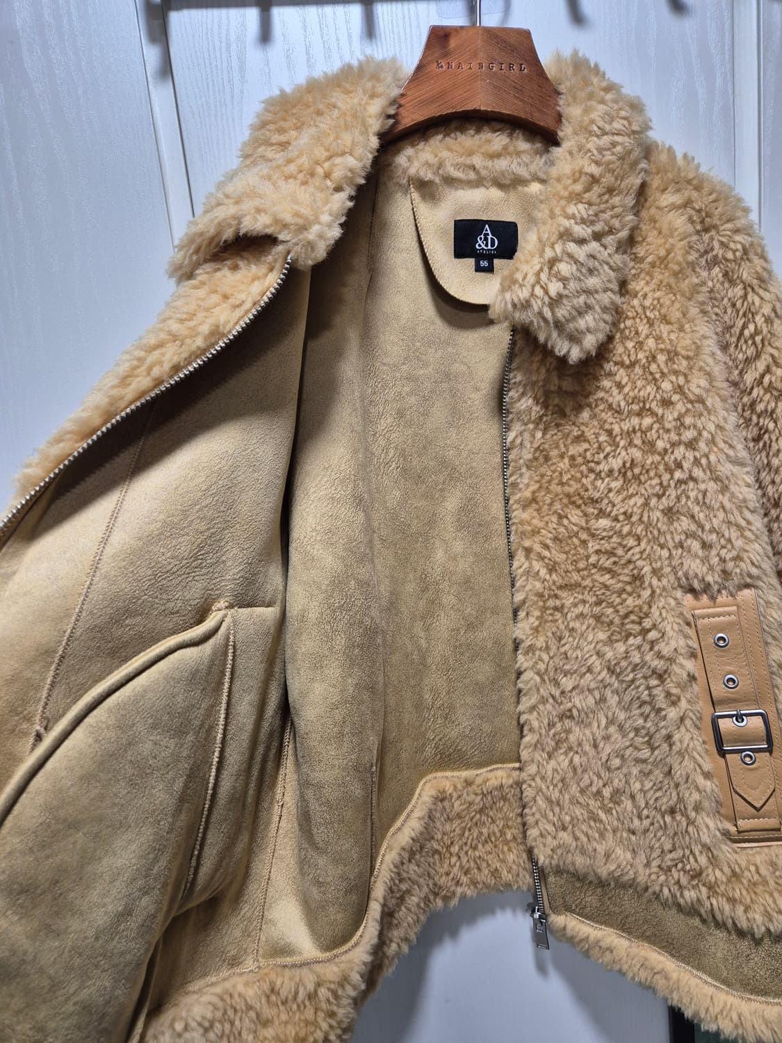 (세일)(새상품)앤더슨아뜰리에 퍼 무스탕 자켓 상품이미지3