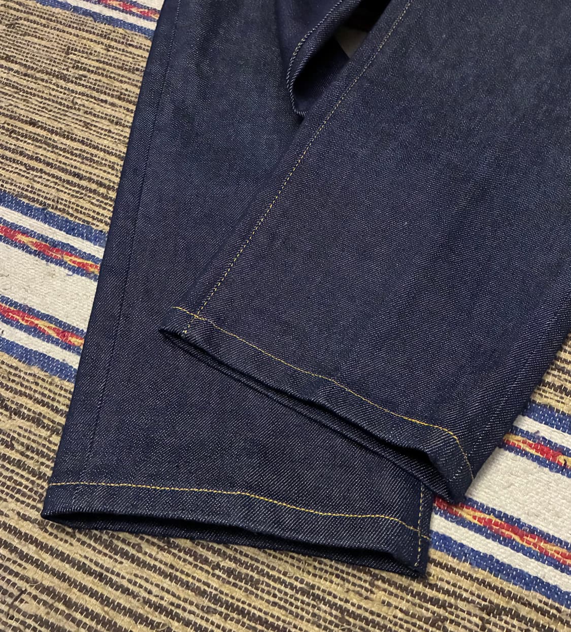 (36)Bastong 바스통 701 인디고 블루 테이퍼드 데님 청바지 상품이미지4