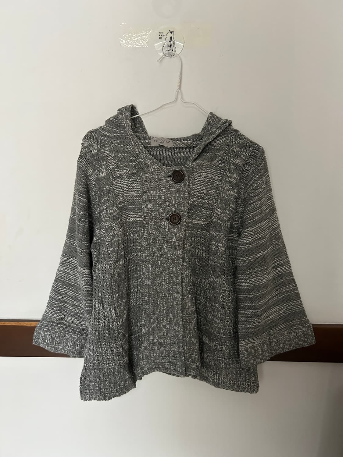 투버튼 후드가디건 상품이미지1