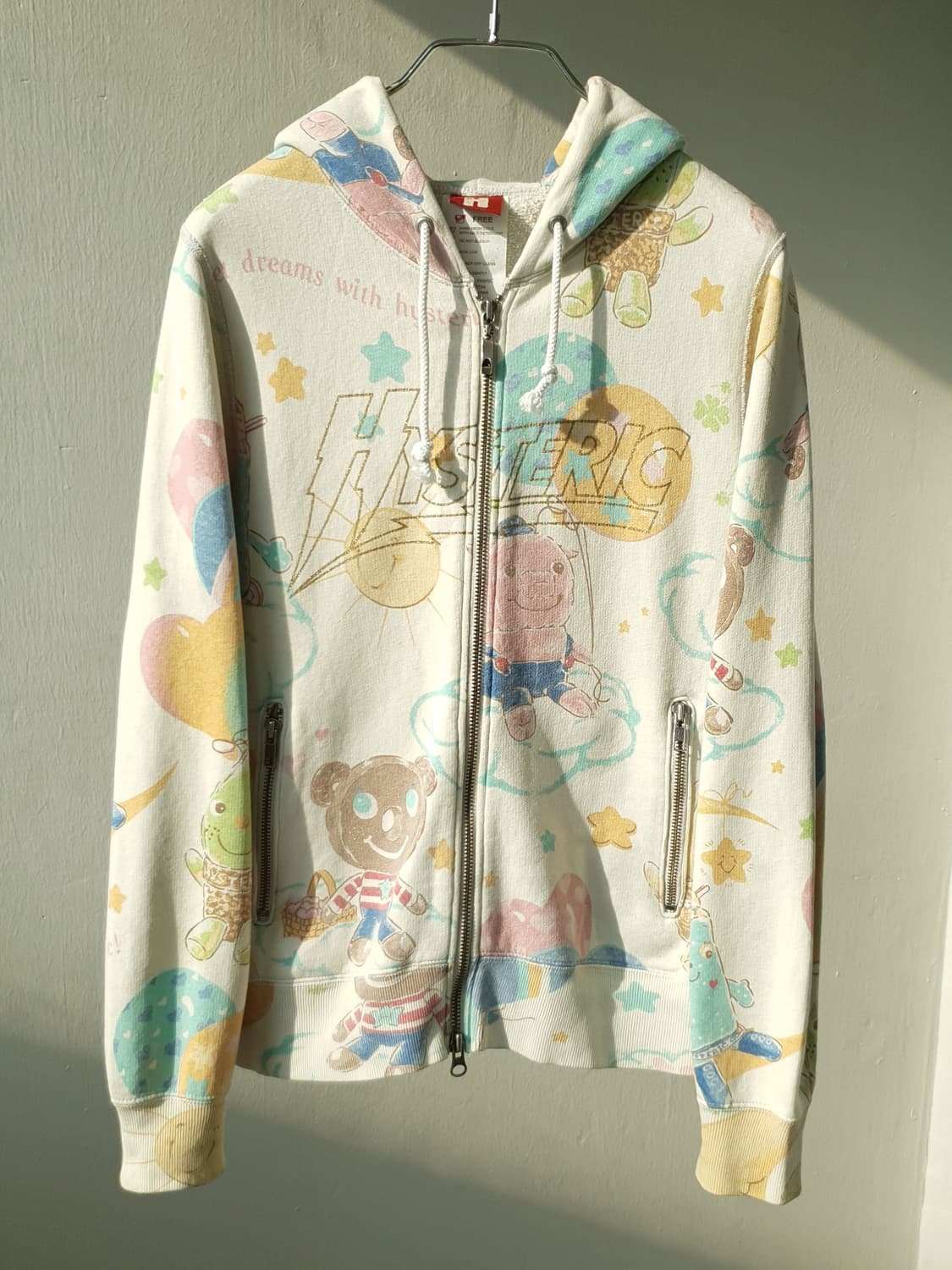 90s Hysteric glamour "Bear Dreme" hoodie 상품이미지2
