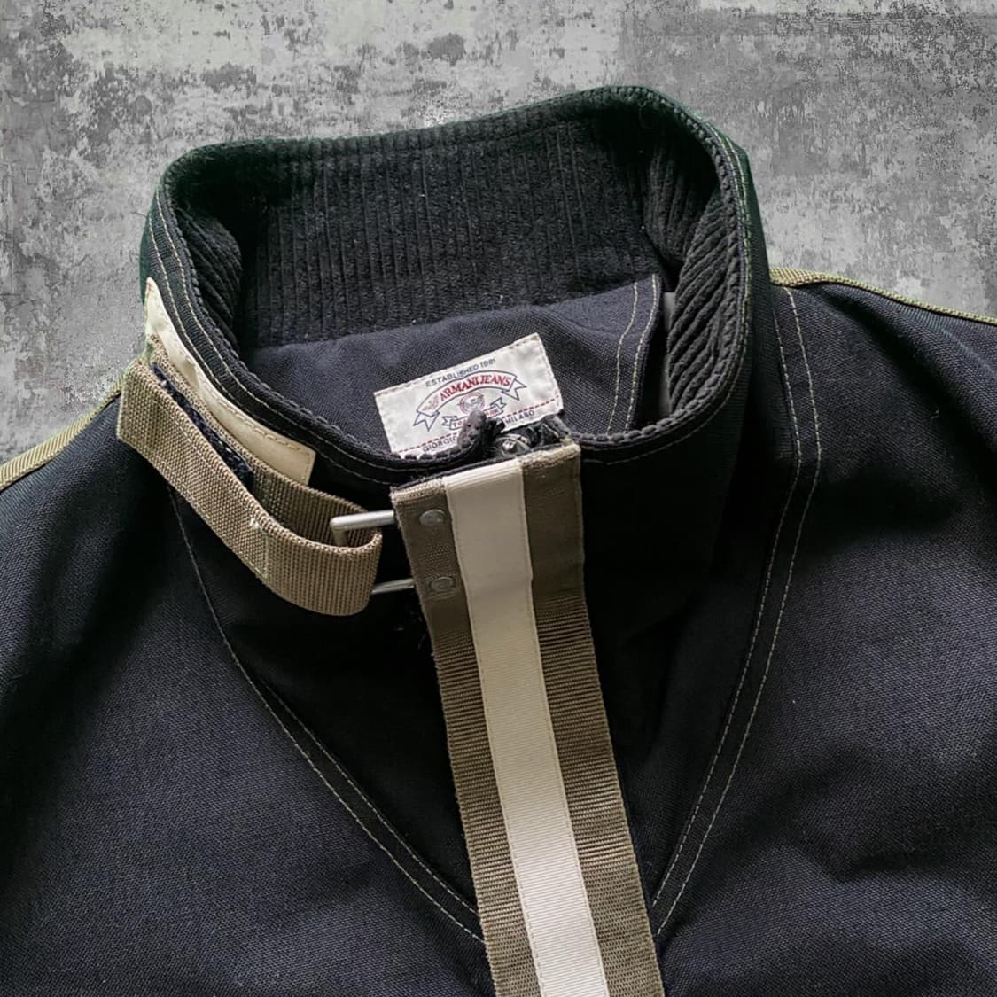 90's 아르마니 진스(ARMANI JEANS) 에코 스톤 밀리터리 자켓 상품이미지8