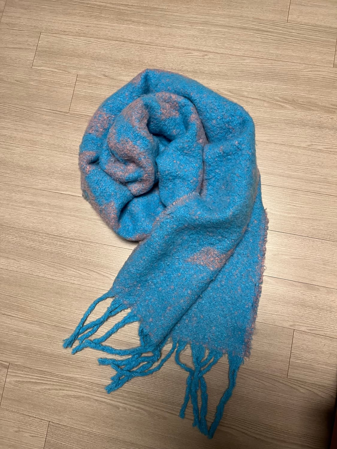 빔바이롤라 블루 자커드 로고 머플러 상품이미지4