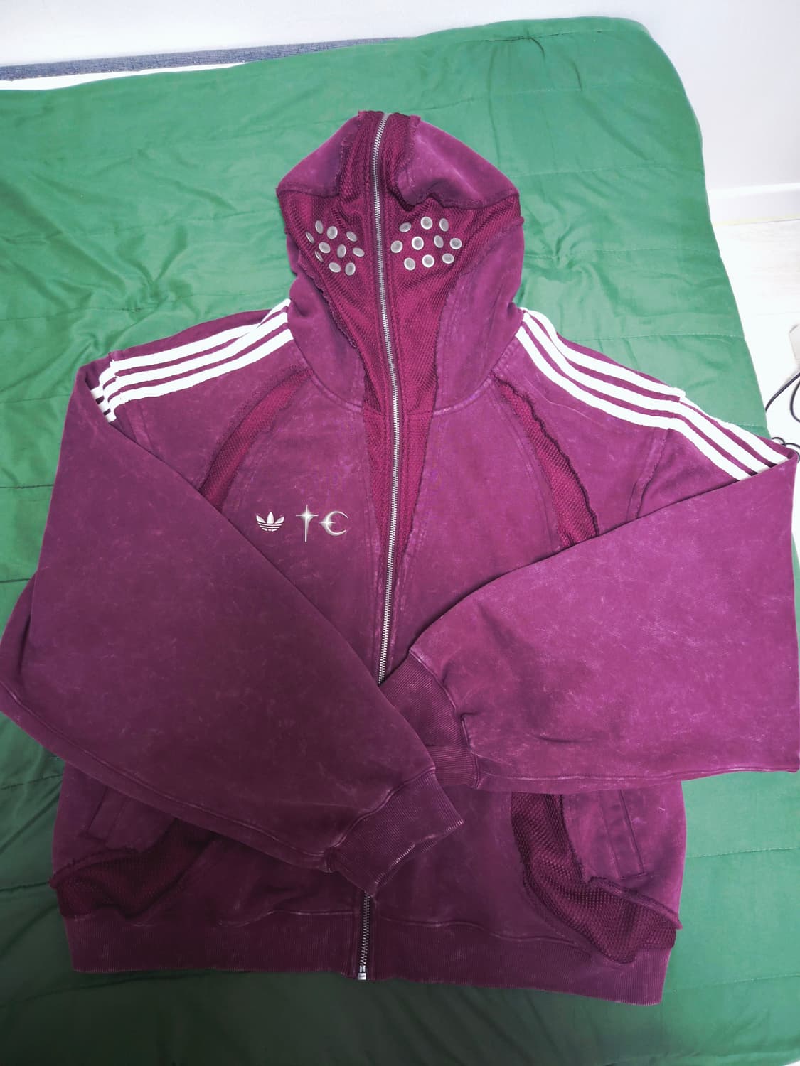 아이다스x떠그클럽 팀가이스트 마룬 2XL 상품이미지3