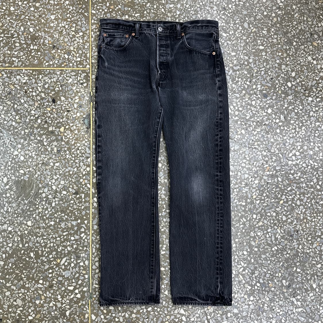 리바이스 501 블랙 진 데님 팬츠 34 상품이미지1
