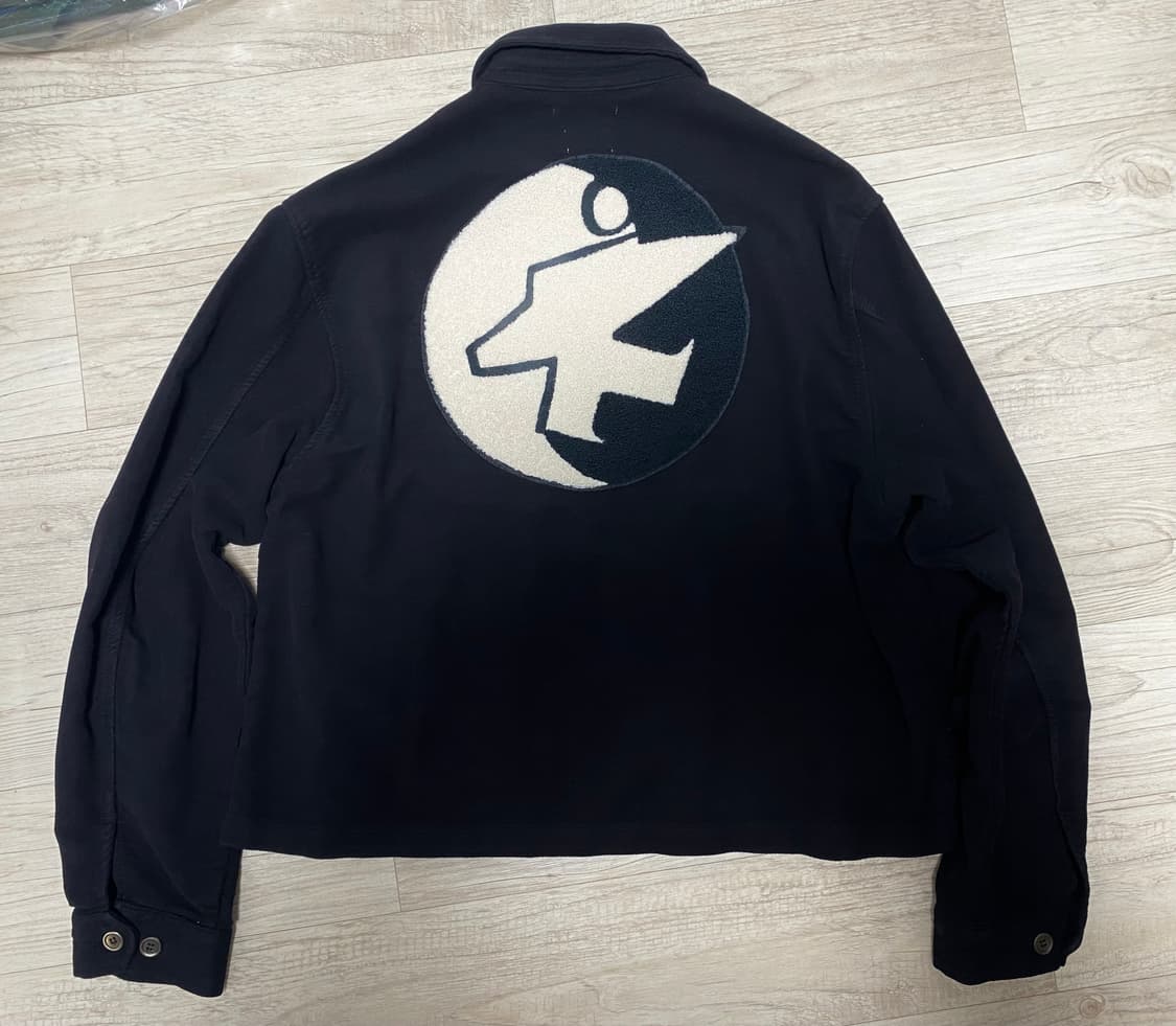 [XL] 스투시 x 아워레가시 블루종 자켓 블랙 몰스킨 상품이미지3