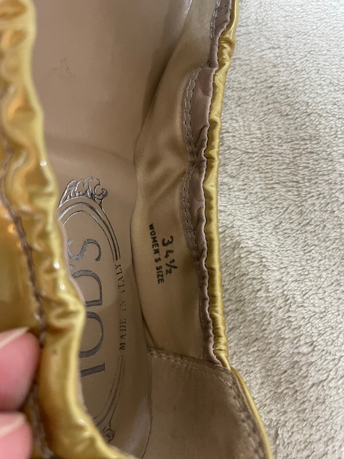 토즈 여성 플랫슈즈 골드 35½ 상품이미지7