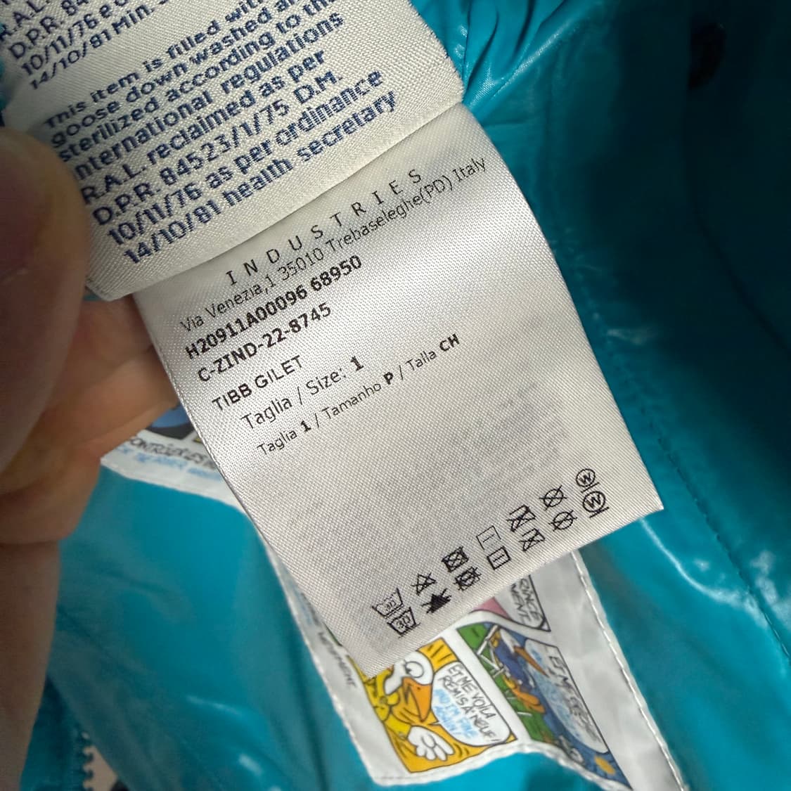 [1/정품] 몽클레어 tibb 티브 조끼패딩 민트 상품이미지6