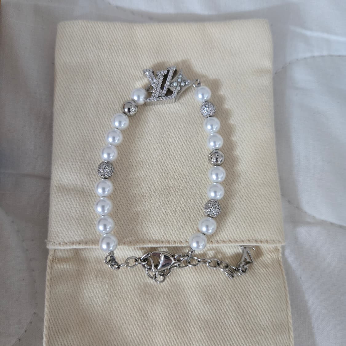 [풀구성 새상품]루이비통 진주 펄 팔찌 상품이미지2