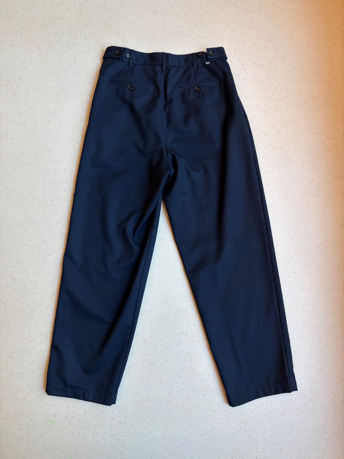 [S]스투시 팬츠 volume pleated trouser navy 상품이미지3