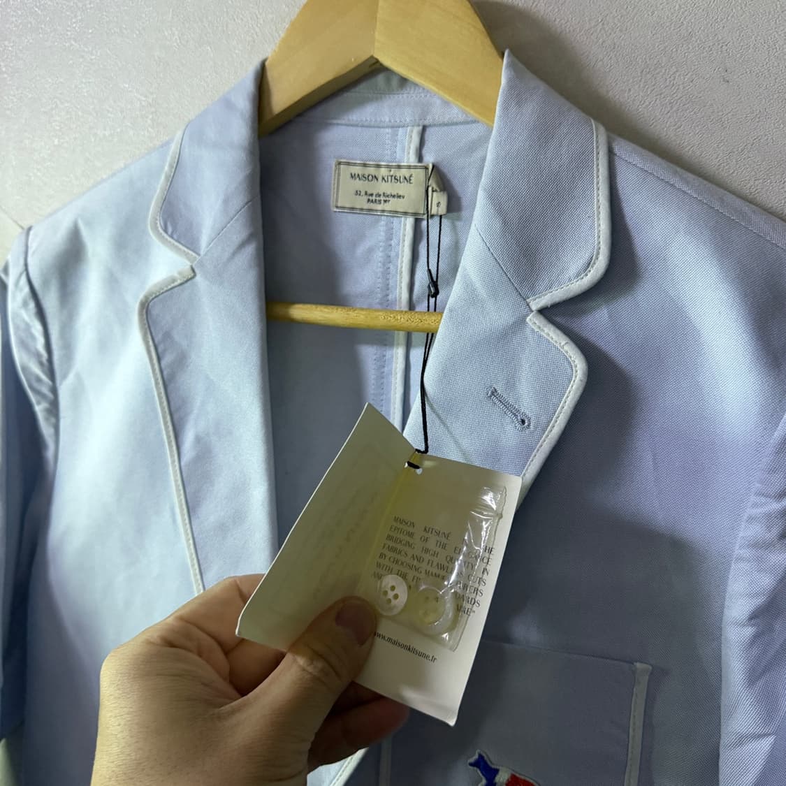 메종키츠네 폭스로고 원포켓 코튼 자켓 (44-55정도) 상품이미지2