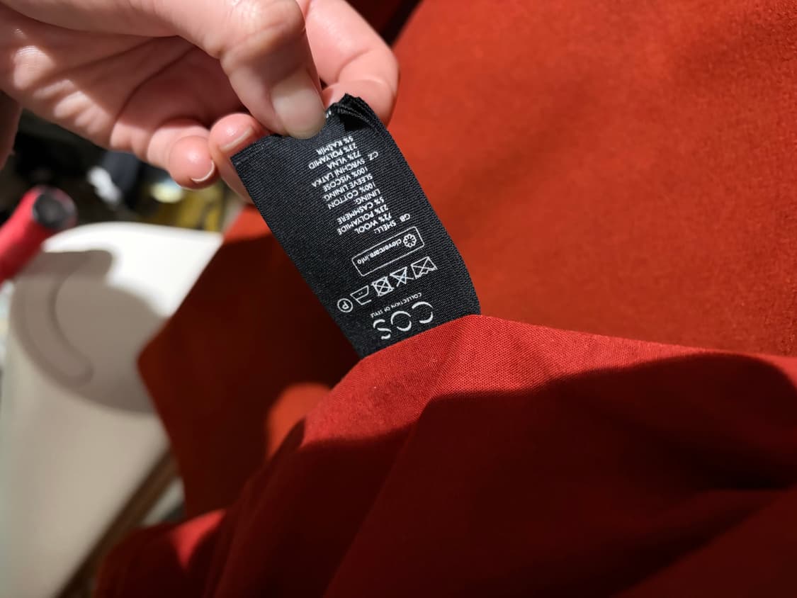 Cos 울 캐시미어 혼방 코트 상품이미지2