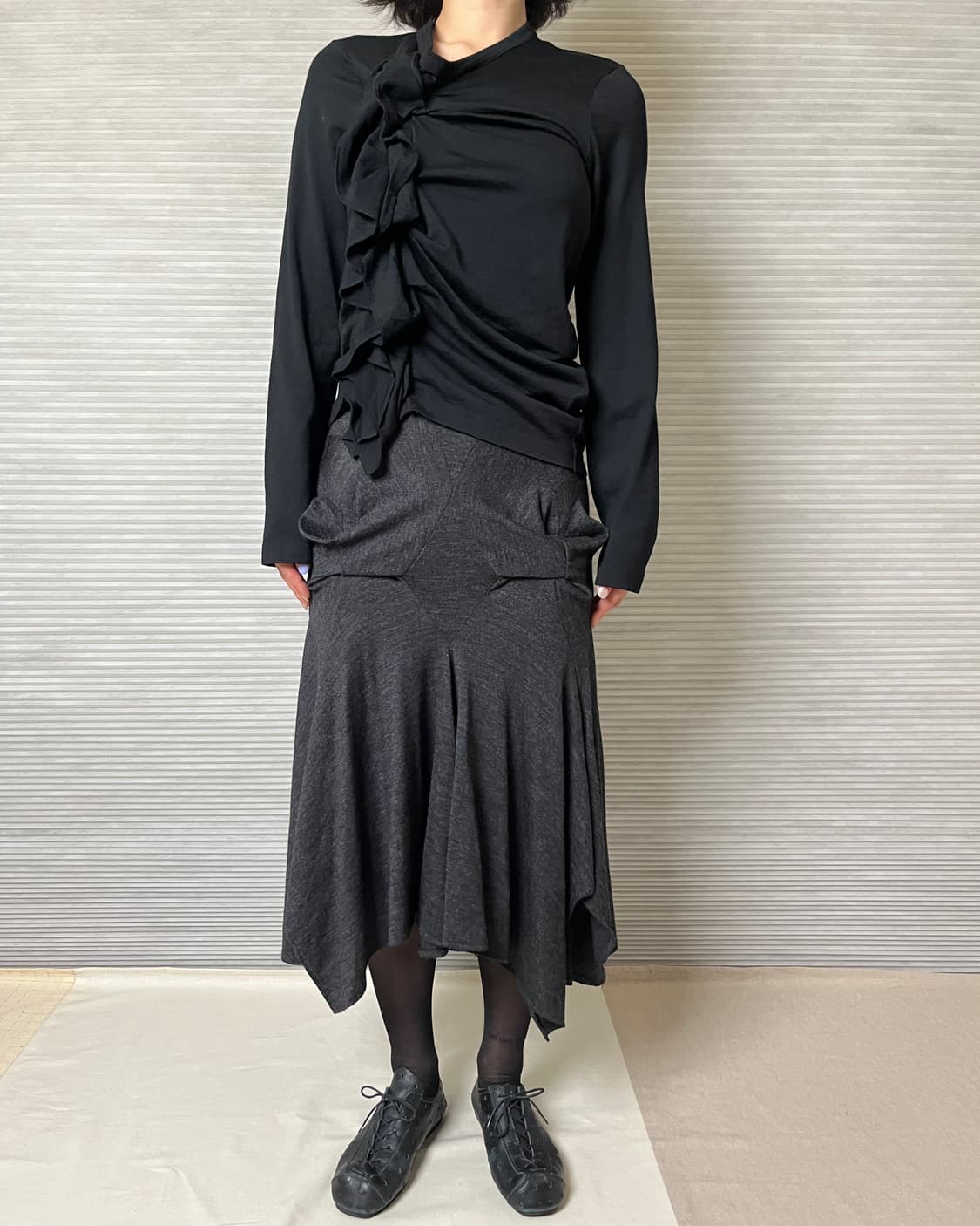 꼼데가르송 러플 울 컷앤소 comme des garcons 니트 상품이미지2