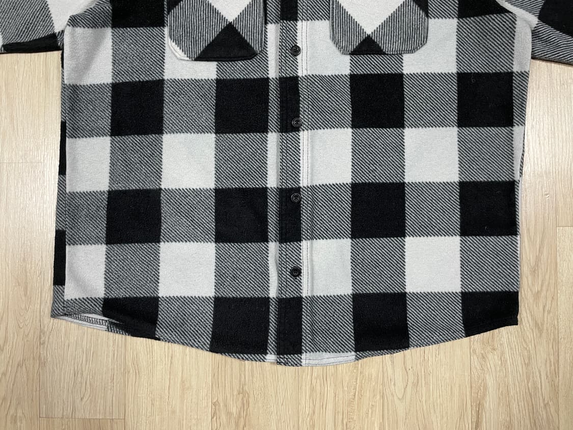 100~105) 00's 랭글러 체크 후리스셔츠(RRL&LVC&폴로) 상품이미지5