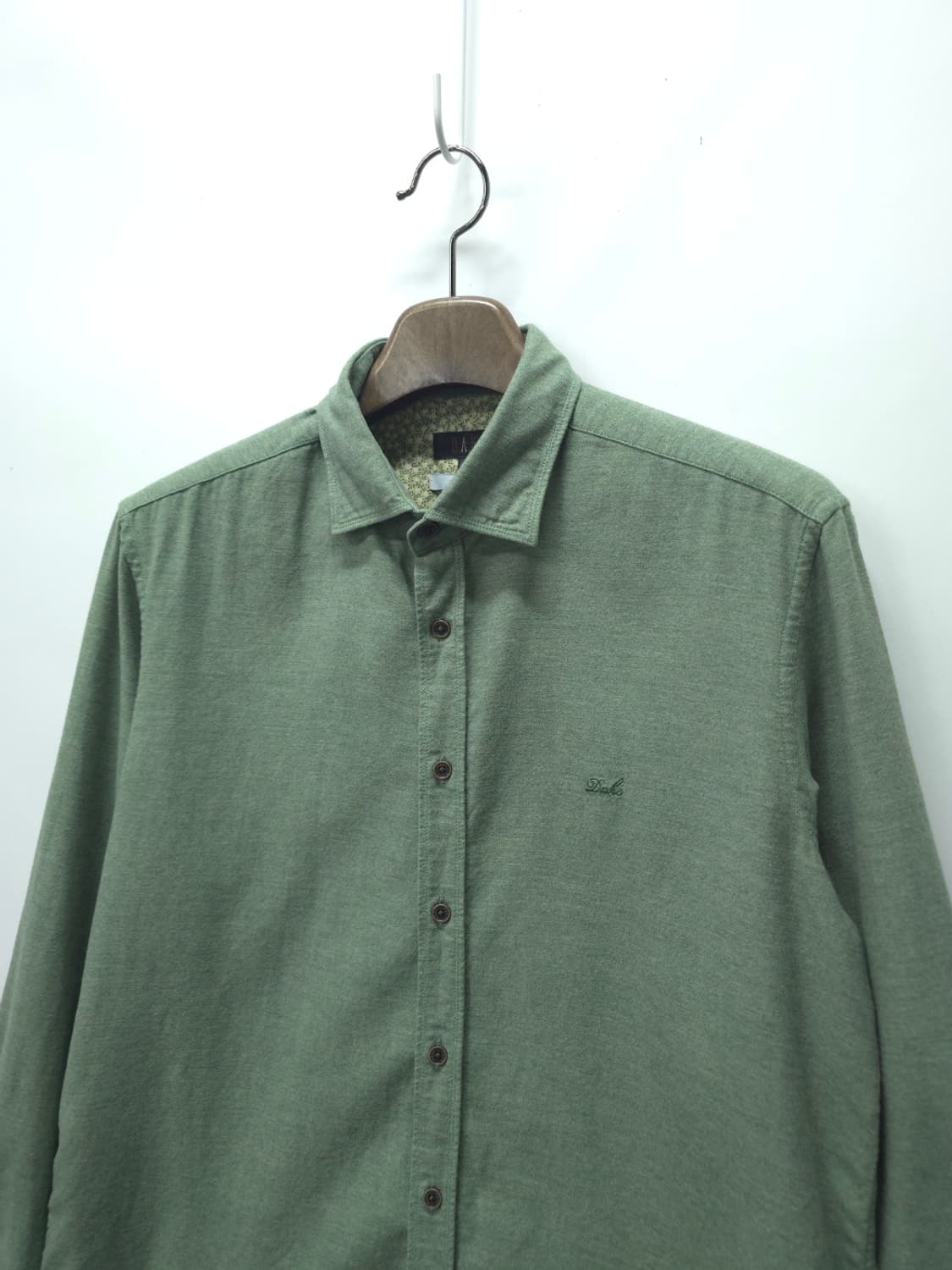 닥스 프리미엄 이태리원단 코튼 봄가을셔츠 - 세이지그린 (105) 상품이미지2