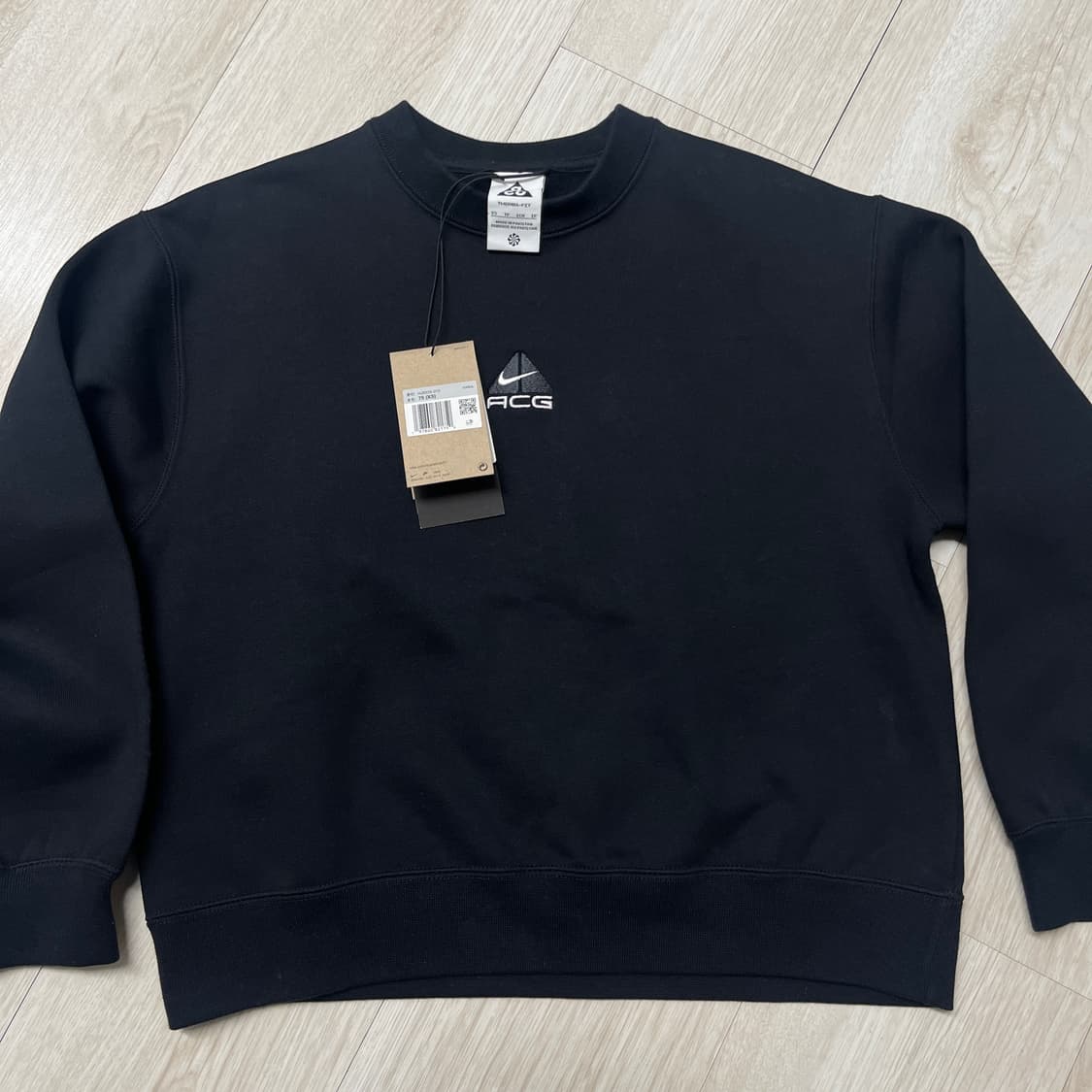 나이키 ACG 블랙 맨투맨 XS 새상품 상품이미지1