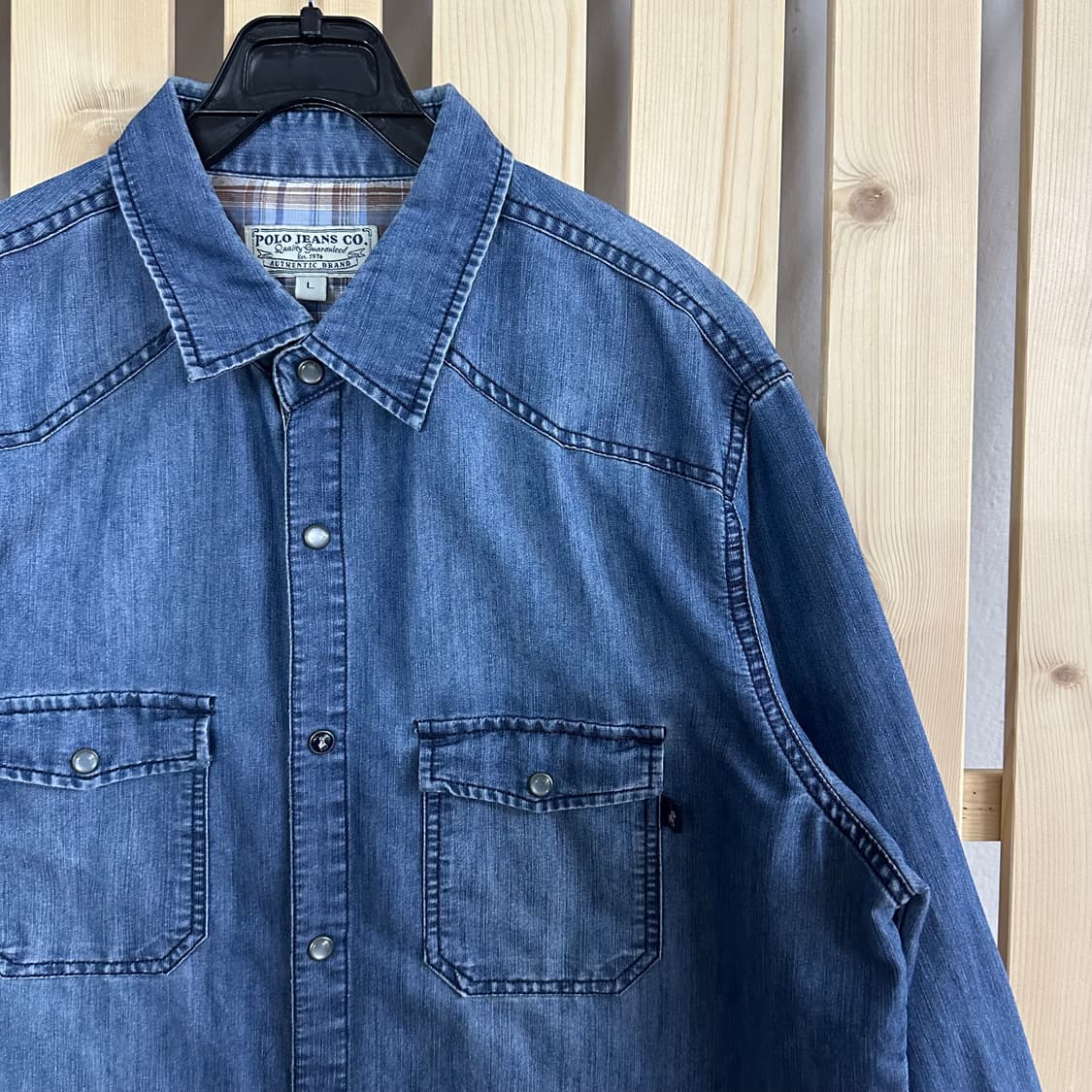 (L) 폴로 진스 웨스턴 데님 셔츠 상품이미지4