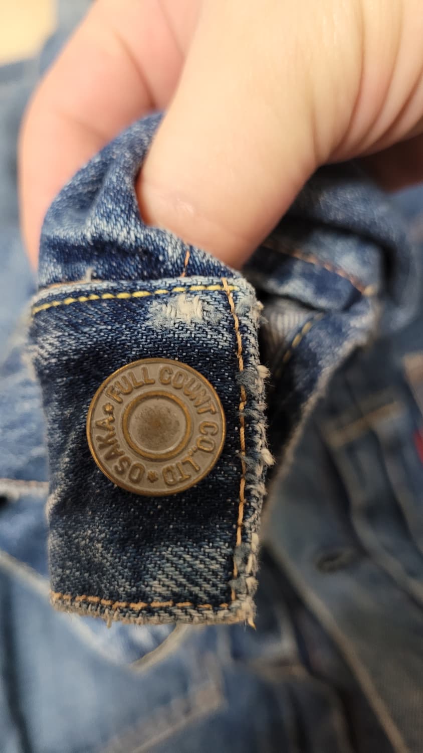 풀카운트 - 2102 다트포드 데님자켓 40사이즈 13.7oz 상품이미지6