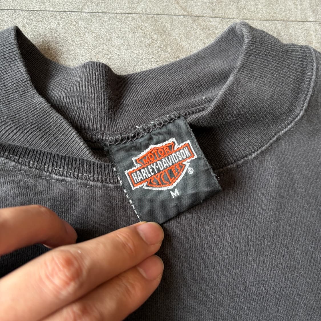 90년대 미국 생산 할리데이비슨 블랙 긴팔 티셔츠 상품이미지6