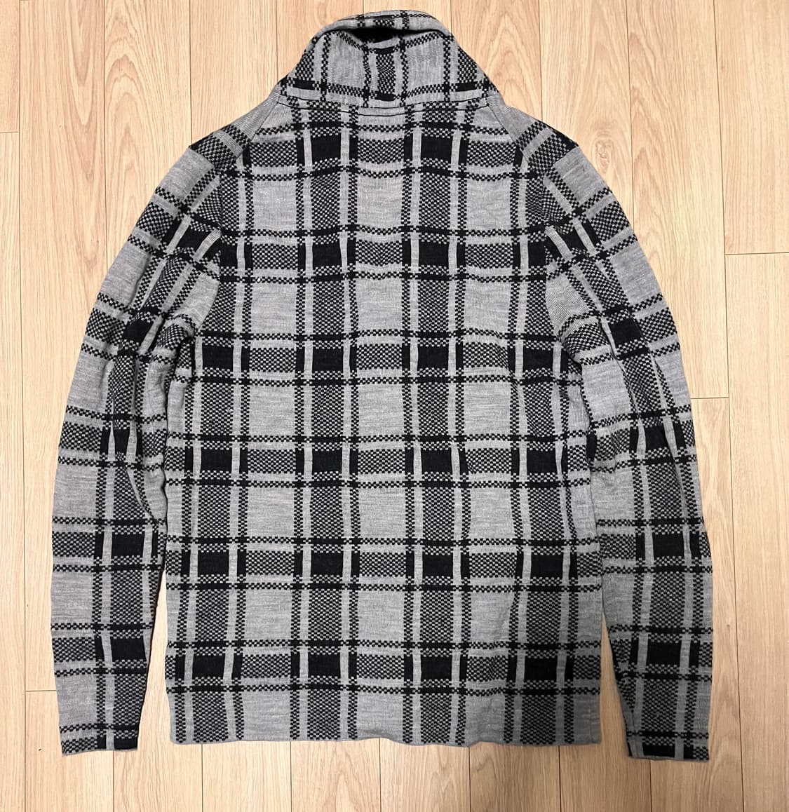 폴로 랄프로렌 숄카라 체크 가디건 XL 상품이미지2