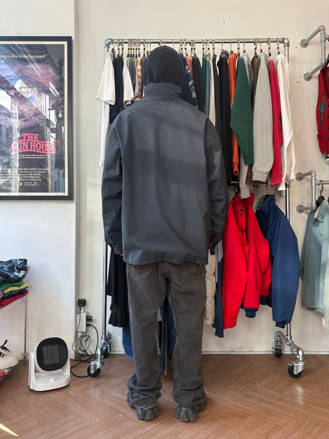 90s Emporio Armani 헤비 레인코트 상품이미지4