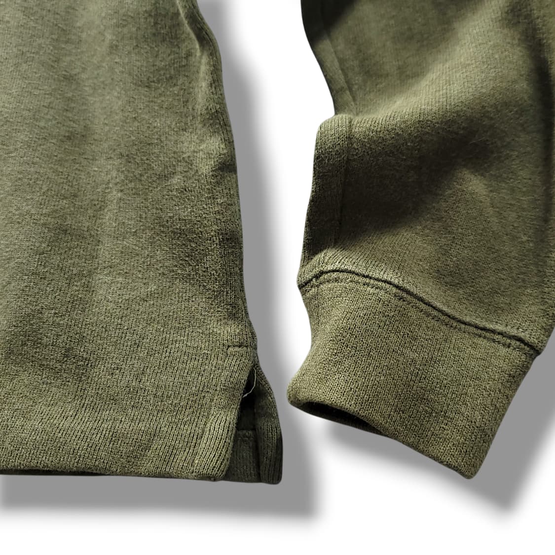 [L] 폴로 카키 코튼 하프 집업 스웨터 니트 상품이미지6