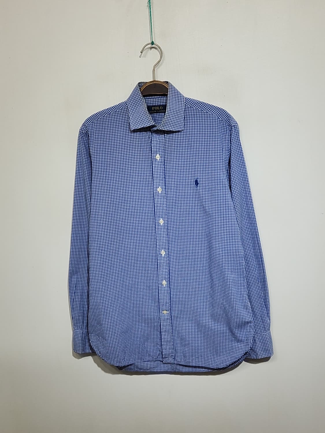 (S) 랄프로렌 폴로 남방 체크 셔츠 기본로고 캐주얼  상품이미지1